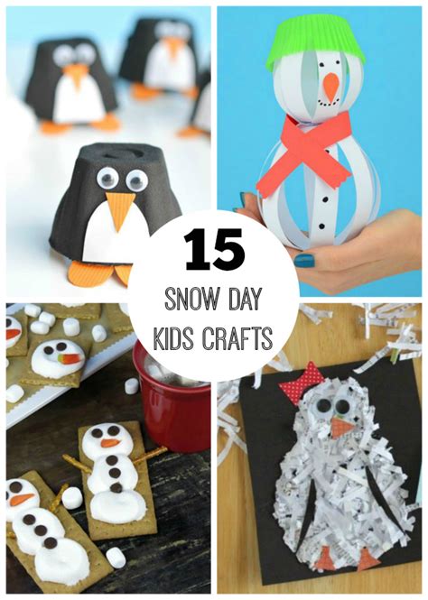 15 Snow Day Crafts for Kids | Make and Takes