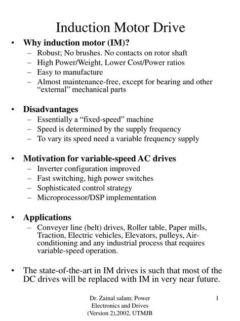 Applications Of 3 Phase Induction Motor Ppt | Webmotor.org