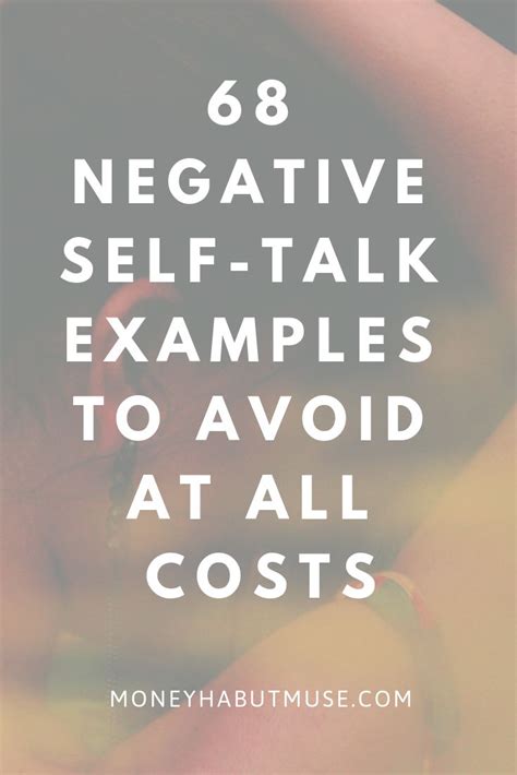 68 Negative Self-Talk Examples to AVOID at All Costs | Negative self talk, Self talk, Fitness ...