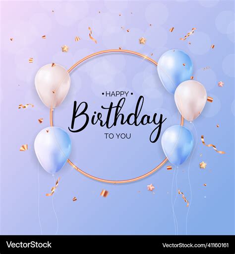 Happy birthday congratulations banner design Vector Image