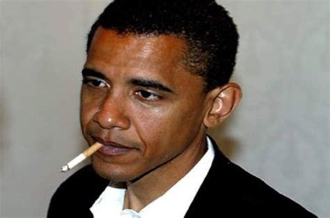 ConversationPrints Barack Obama Smoking Cigarette Glossy Poster Picture Photo Print Funny Cool ...