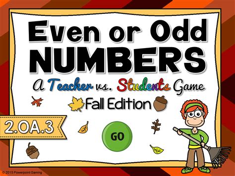 Even or Odd - Fall Teacher vs Student Game - Teacher Gameroom