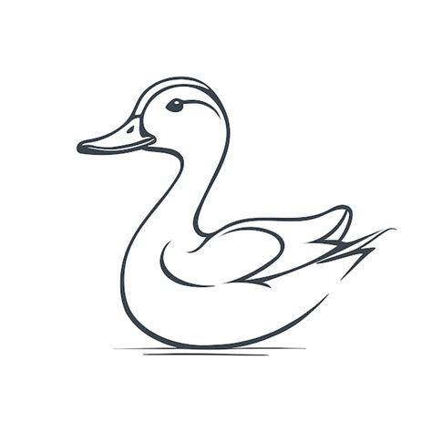 Premium Vector | Duck symbolizing art design stock illustration