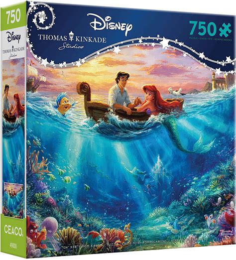 Ceaco Thomas Kinkade Disney Dreams - The Little Mermaid Falling in Lov | I Love Puzzles