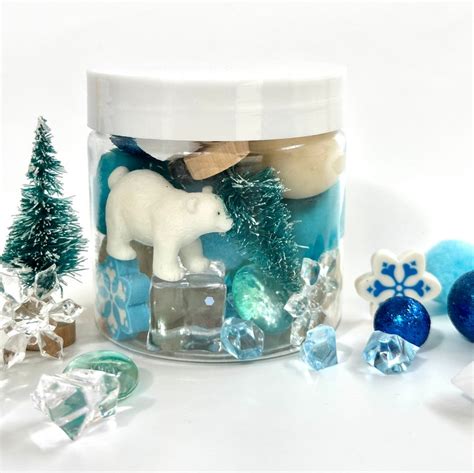 Arctic Polar Bear, Seal, or Penguin Sensory Dough Jar Homemade Play ...