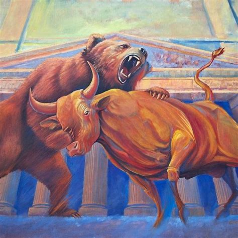 Bear vs Bull by corsetti | Bear vs bull, Bear artwork, Bull