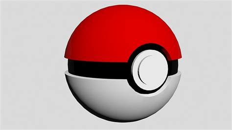 Pokeball pokemon ball 3D model | CGTrader