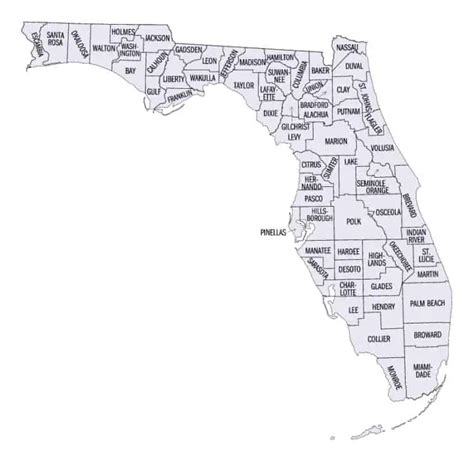 Florida Gulf Coast Beaches [Includes Cities, Counties & Map]