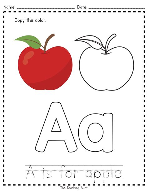 ️A Is For Apple Worksheet Free Download| Gambr.co