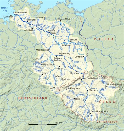 Elbe River • Map • PopulationData.net