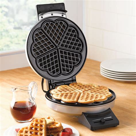 Waffle Maker with Heart Shaped Plates | Heart shaped waffle maker, Waffle maker, Indoor outdoor ...