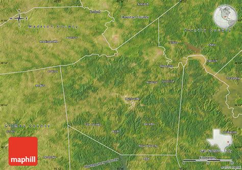 Satellite Map of Walker County