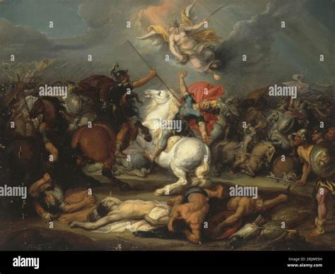 Death of Decius Mus 1641 by Simon de Vos Stock Photo - Alamy