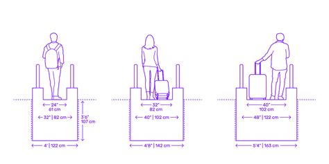 Escalator & Moving Walkway Widths Dimensions & Drawings | Dimensions.com