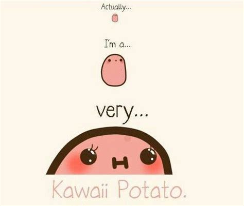 Kawaii potato, Cute potato, Kawaii