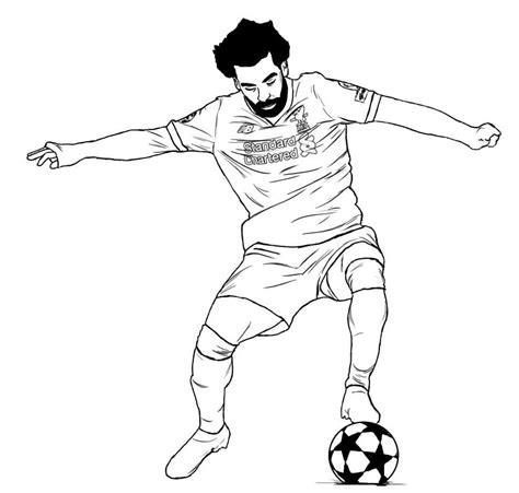 Mohamed Salah Coloring Pages - Free Printable Coloring Pages for Kids