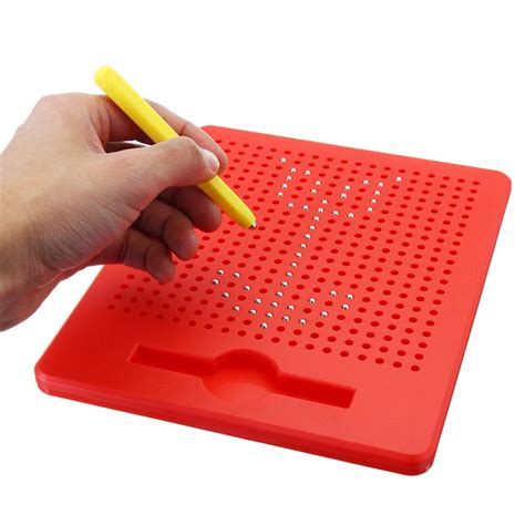 LBLA Red/Black Magnetic Drawing Board With Magnetic Pen Front And Back Panel Making Magnetic ...