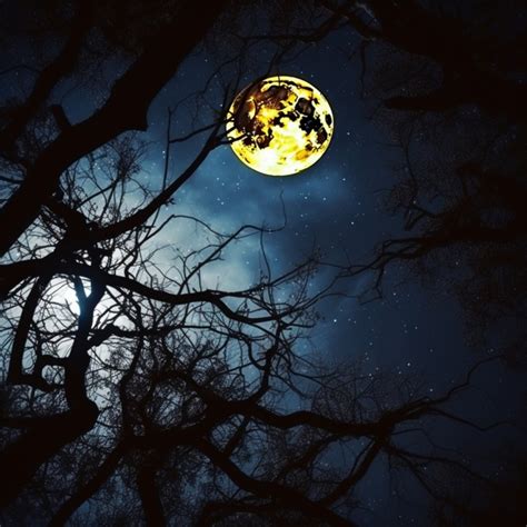 Halloween Night Sky Full Moon Free Stock Photo - Public Domain Pictures