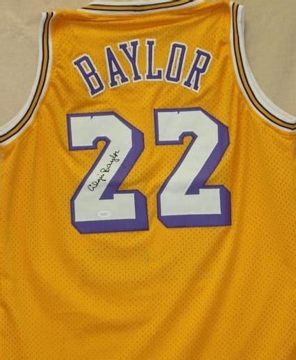 Elgin Baylor autographed Jersey (Los Angeles Lakers)