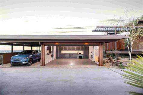 Volvo Helped Designed The Ultimate Electric Car Garage For Luxurious Californian House | Car Lab ...