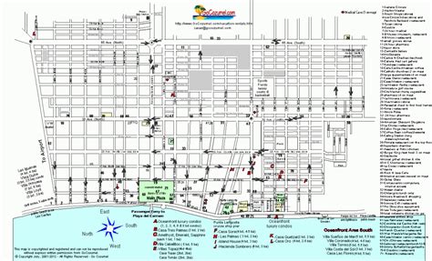 Large Detailed Map Of San Miguel De Cozumel regarding Printable Street Map Of Cozumel ...