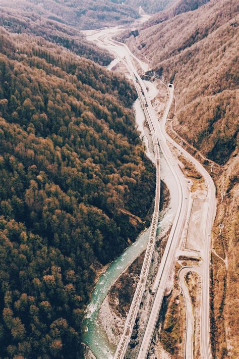 Drones shots of roadside, mountains, rivers and bridges 🤗 Nothing like traveling and seeing all ...