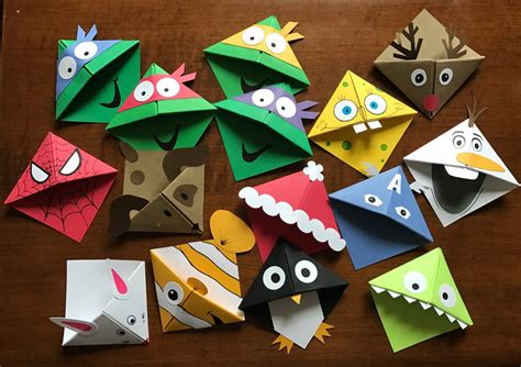 Page Corner Character Bookmarks - Etsy | Segnalibri per bambini, Segnalibri di carta, Kids crafts