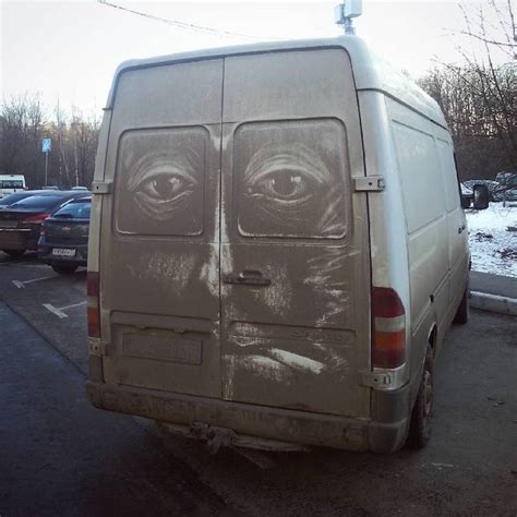 Dirty Car Art: Artist Transforms Filthy Vehicles into Incredible Works of Art