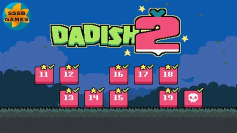 Dadish 2: World 2 , All Levels + All Stars , iOS/Android Walkthrough - YouTube