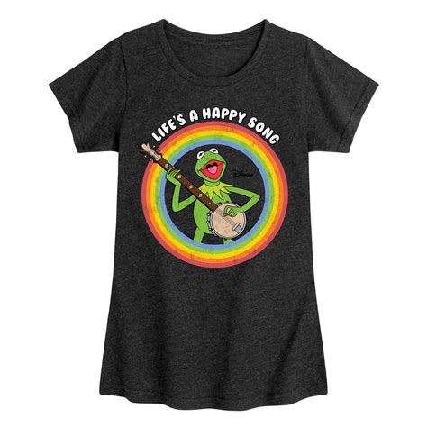 Muppets - Life's A Happy Song - Toddler And Youth Girls Short Sleeve Graphic T-Shirt - Walmart.com