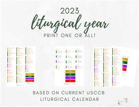 Cme Liturgical Calendar 2023 - Printable Word Searches