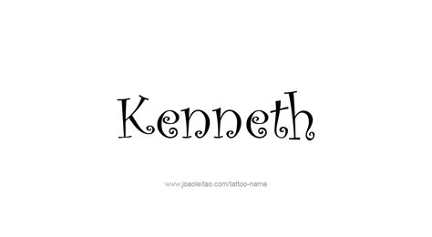 Kenneth Name Tattoo Designs