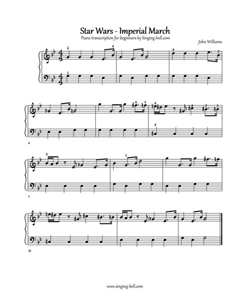 Star Wars | Imperial March: Piano Sheet Music and Tutorial