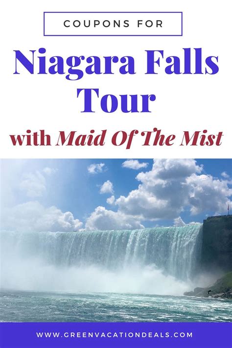 Niagara Falls Tour With Maid Of The Mist Coupons in 2021 | Niagara falls, Niagara, Mists