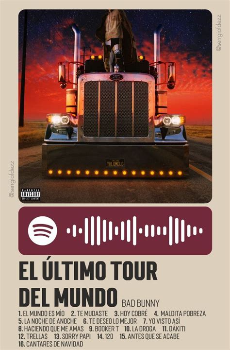 El Último Tour del Mundo | Álbumes musicales, Fotos de bad bunny, Álbumes de música