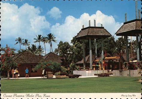 Coconut Plantation Market Place Kauai, HI Postcard