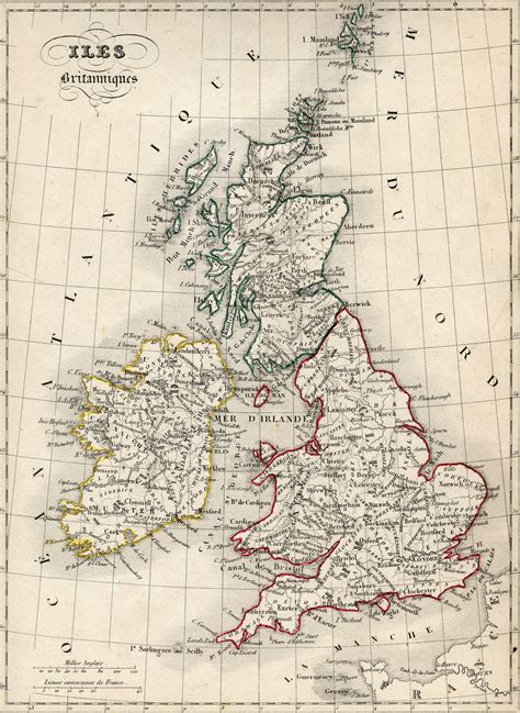 Large detailed old map of Great Britain since 1843 | Vidiani.com | Maps of all countries in one ...