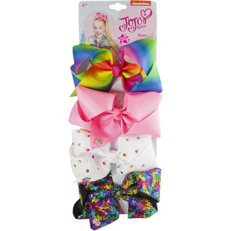 JoJo Siwa Bows 4 Pack - Multi | BIG W