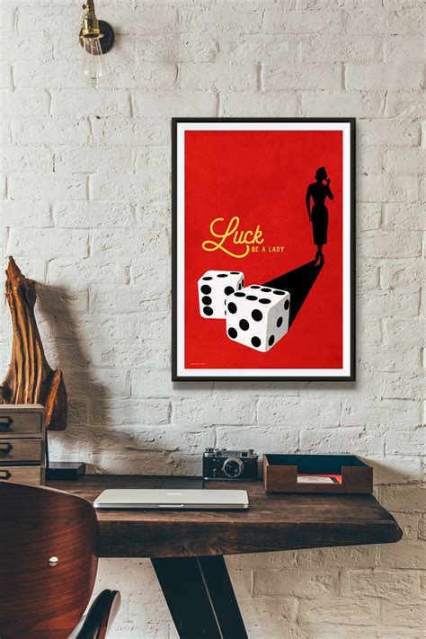 Luck Be A Lady Poster Lady Luck Frank Sinatra Poster - Etsy