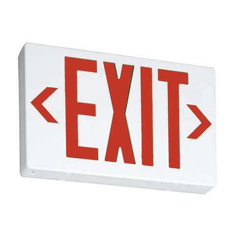 Lithonia Lighting Quantum 2-Light LED Polycarbonate Emergency Exit Sign ...