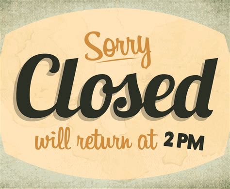 Sorry, We're Closed Sign Vector Vector Art & Graphics | freevector.com