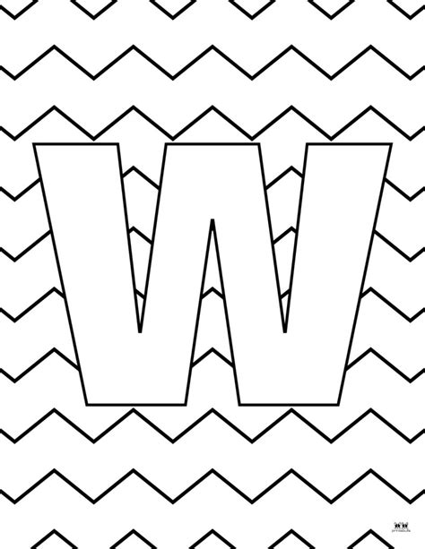 Letter W Coloring Pages - 15 FREE Pages | Printabulls