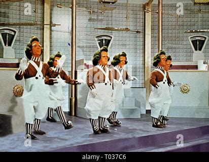 WILLY WONKA AND THE CHOCOLATE FACTORY, Oompa Loompas, 1971 Stock Photo ...