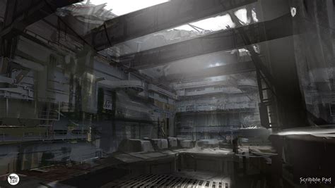 ArtStation - People Can Fly Concept Art - Bunker Interior