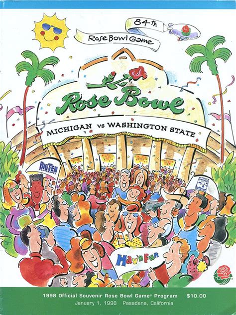 NCAA Bowl Game Program: 1998 Rose Bowl | SportsPaper.info