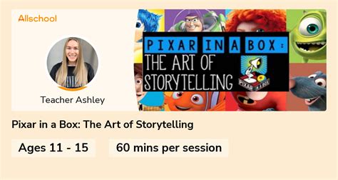 Pixar in a Box: The Art of Storytelling | Live interative class for ages 11-15 | taught by ...