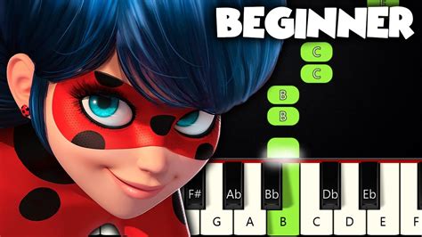 Miraculous Ladybug Theme | BEGINNER PIANO TUTORIAL + SHEET MUSIC by ...