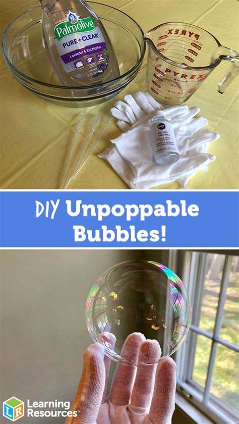 DIY Unpoppable Bubbles Experiment! | Diy for kids, Summer activities for kids, Science ...