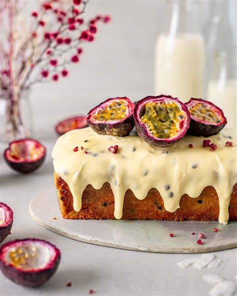 Easy Vegan Passionfruit Cake - Rainbow Nourishments