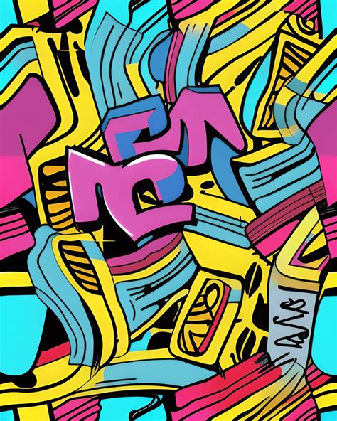 Graffiti Art Style Seamless Background · Creative Fabrica